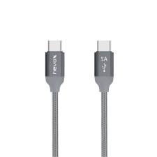 Nevox USB-C apa - USB-C apa Adat- és töltőkábel 1m - Ezüst (1653) kábel és adapter