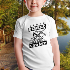  Névre szóló gyerek póló vadászoknak