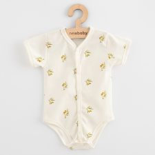 NEW BABY Baba Biopamut rövid ujjú patentos body New Baby Olives kombidressz, body