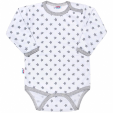 NEW BABY Baba body New Baby Classic II szürke csillagokkal kombidressz, body