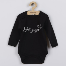 NEW BABY Baba body nyomtatással New Baby Hi guys kombidressz, body