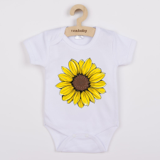 NEW BABY Baba body nyomtatással New Baby Sunflower - rövid ujjú kombidressz, body