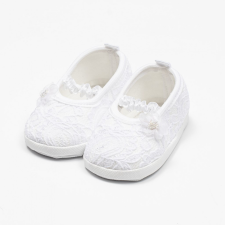 NEW BABY Baba csipke balettcipők New Baby fehér 12-18 h gyerek cipő