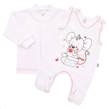 NEW BABY Baba együttes New Baby Mouse fehér 9-12 hó (80 cm) gyerek ruha szett