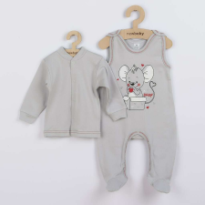 NEW BABY Baba együttes New Baby Mouse szürke, vel. 86 (12-18 h) gyerek ruha szett