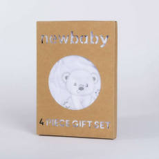 NEW BABY Baba együttes New Baby Sweet Bear fehér, vel. 56 (0-3 h)