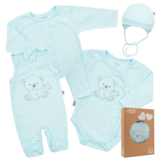 NEW BABY Baba együttes New Baby Sweet Bear kék 1-3 hó (62 cm)