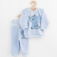 NEW BABY Baba együttes póló és szabadidő nadrág New Baby Happy Elephant blue babaruha szett