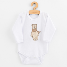 NEW BABY Baba hosszú ujjú body New Baby Polar Bear kombidressz, body