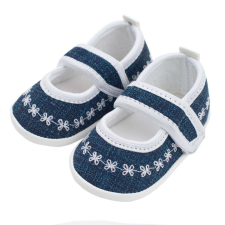 NEW BABY Baba kislányos cipő New Baby Jeans fehér 0-3 hó gyerek cipő