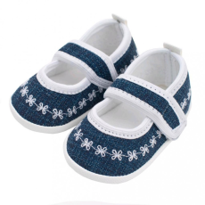 NEW BABY Baba kislányos cipő New Baby Jeans fehér 12-18 h