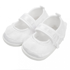 NEW BABY Baba kislányos cipő New Baby szatén fehér 0-3 h gyerek cipő