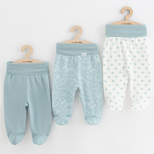 NEW BABY Baba lábfejes nadrág New Baby Classic II Uni 3 db menta babanadrág