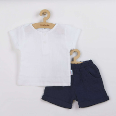 NEW BABY Baba muszlin együttes New Baby Summer Nature Collection sötét kék