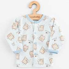NEW BABY Baba pamut kabátka New Baby Biscuits kék babakabát, overál, bundazsák