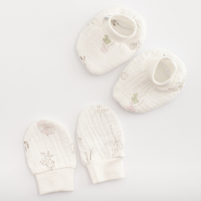 NEW BABY Baba pamut szett-kiscipő és kesztyű New Baby Zoe gyerek cipő