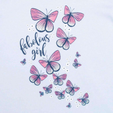 NEW BABY Baba póló szoknyával New Baby Butterflies kék 3-6 hó (68 cm)