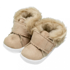 NEW BABY Baba téli velúr cipő New Baby 12-18 h világos barna gyerek cipő