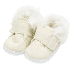 NEW BABY Baba téli velúr cipő New Baby 3-6 h bézs
