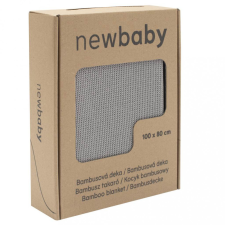 NEW BABY Bambusz kötött takaró New Baby 100x80 cm grey babaágynemű, babapléd