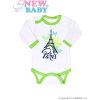 NEW BABY Csecsemő hosszú ujjú body New Baby Towns zöld