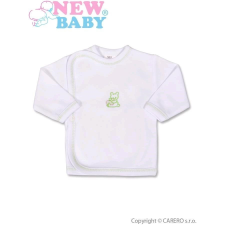 NEW BABY Csecsemő ingecske hímzett képpel New Baby zöld babapóló, ing