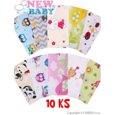 NEW BABY Flanelová plena s potiskem New Baby - 10 ks mosható pelenka