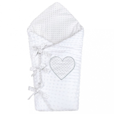 NEW BABY Luxus megkötős pólya Minka New Baby fehér 75x75 cm pólya