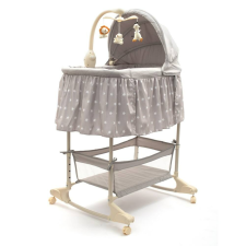 NEW BABY Multifunkcionális baba bölcső kiságy New Baby csillag szürke kiságy, babaágy