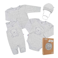 NEW BABY | New Baby Sweet Bear | Baba együttes New Baby Sweet Bear szürke | Szürke | 62 (3-6 h)
