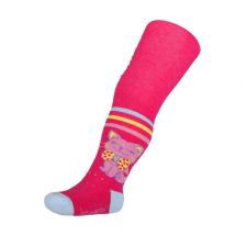 NEW BABY Pamut harisnyanadrág New Baby 3xABS rózsaszín happy cat gyerek harisnya