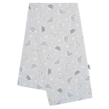 New Baby pelenka tetra szürke kis maci mosható pelenka