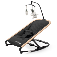 NEW BABY Snuggle NewBaby babafotel - fekete pihenőszék, bébifotel