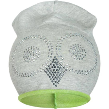 NEW BABY Tavaszi sapka New Baby bagoly szürke - zöld babasapka, sál