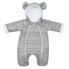 NEW BABY Téli kezeslábas kapucnival és fülekkel New Baby Pumi grey