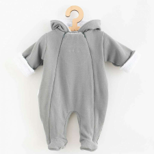 NEW BABY Téli kezeslábas kapucnival New Baby Frosty grey babakabát, overál, bundazsák