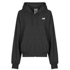 New Balance Pulóverek Sport Essentials French Terry Full Zip Fekete EU XL női pulóver, kardigán