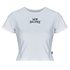 New Balance Rövid ujjú pólók LINEAR HERITAGE RINGER TSHIRT Lila EU XS