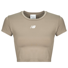New Balance Rövid ujjú pólók NB Harmony Fitted T-Shirt Bézs EU XL