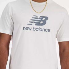 New Balance Stacked Logo Férfi Póló - Fehér - S férfi póló