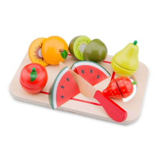 New Classic Toys Cutting Meal Fruit Konyhai kiegészítő készlet, 8 db-os konyhakészlet
