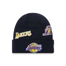 New Era multi patch beanie los angeles lakers téli sapka unisex fekete one férfi sapka