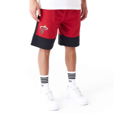 New Era nba colour block miami heat rövidnadrág férfi piros l férfi rövidnadrág