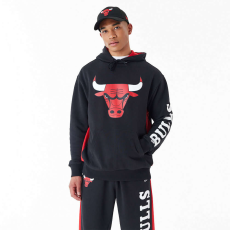New Era NBA Mesh Panel Chicago Bulls Oversized pulóver Férfi Fekete L