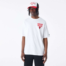 New Era nba script chicago bulls oversized póló unisex fehér xl
