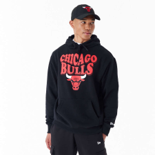 New Era nba script chicago bulls oversized pulóver férfi fekete xl férfi pulóver, kardigán