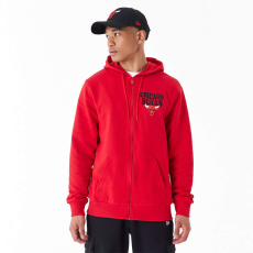 New Era nba script chicago bulls pulóver férfi piros l