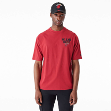 New Era nba script miami heat oversized póló férfi piros xxl férfi póló