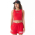 New Era NBA Team Logo Chicago Bulls Crop póló Női Piros S