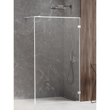 New Trendy Avexa White zuhanykabin fal walk-in 100 cm fehér matt üveg/átlátszó üveg EXK-2911 kád, zuhanykabin